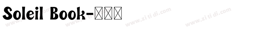 Soleil Book字体转换